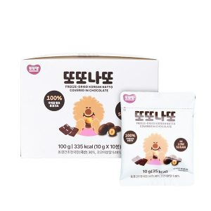 또또맘 또또나또 10봉 1박스/ 어린이 저당 간식, 초콜렛 청국장, 단백질 간식