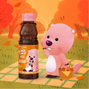 비타500 콜라겐 X 잔망루피 가을에디션 100ml 20입+아이스크림키링/도넛파우치 (선택1)