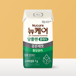 [본사공식몰] 당플랜 검은깨맛 클래식 (빨대형) 200ml (24팩) 대상웰라이프 뉴케어 당뇨식 노인 환자 시니어 간식 당뇨 영양식 건강식 당뇨환자영양간식
