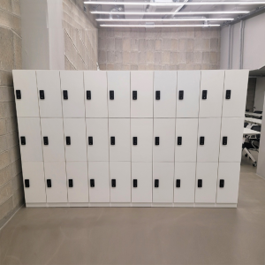 3단 개인 목재 캐비넷 락카장 락커룸 미니옷장