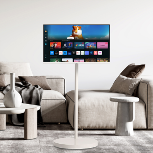 삼성 무빙 스타일 M5 80cm(32인치) 스마트 IPTV 스탠다드 이동식 스탠드 화이트