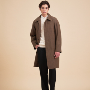[헤지스] 남성 카멜 소모 울 발마칸 코트