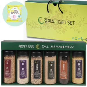 참미소 6종 잡곡선물세트 국내산 국산 명절 추석 선물용 6곡 혼합 귀리 기장 쌀눈 찹쌀 혼합곡 흑미