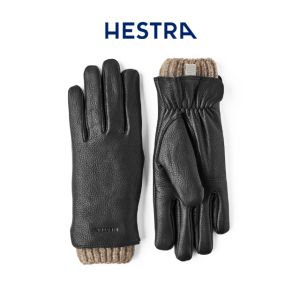 헤스트라 티릴 블랙 1001860 100- 겨울 알파카 가죽 장갑