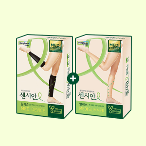 동국제약 센시안 릴렉스 메디슬리머 의료용 밴드 종아리 압박 스타킹 남여공용 2개 / 다리 의료기기 허가