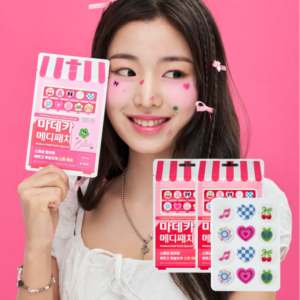동국제약 마데카 메디패치 스페셜 컬러 36매 2개 / 하트모양 디자인 귀여운 스팟패치 뾰꾸 스티커, 여드름 피부 적합 테스트