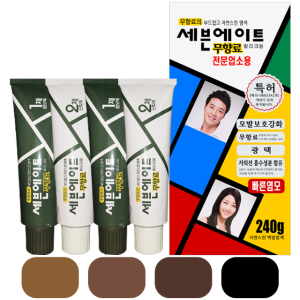 동성제약 세븐에이트 전문업소용 대용량 240g 1통 냄새없는 무향료 새치 염색약