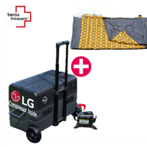 스위스트레저 LG콤프레셔/ 프리미엄 차량용냉장냉동고45L+선물 DC12V24V 트럭 낚시