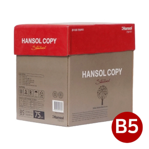 한솔카피 B5용지 복사용지 종이 75g B5 - 2500매