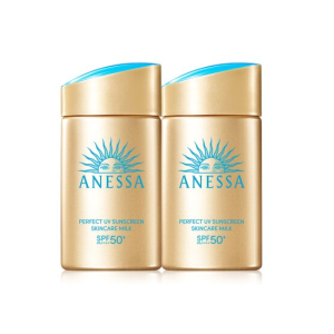 아넷사 퍼펙트 UV 선스크린 스킨케어 밀크 NA 60ml 2개 + 마일드 밀크 12ml 2개