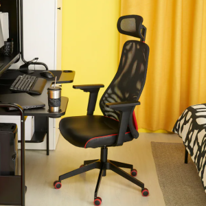 이케아 게이밍 의자 맛크스펠 사무용 편한 회전의자 봄스타드 블랙 504.969.46