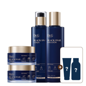 [GS단독]닥터지 블랙스네일 크림 2개+토너 150mL+에멀전 150mL+증정