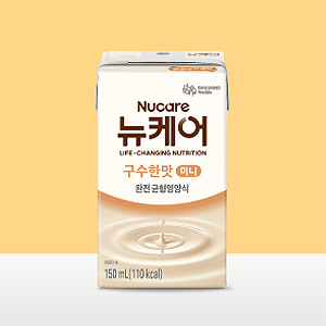 [본사공식몰] 뉴케어 미니 구수한 맛 150ml (24팩) 환자 노인 균형영양식 단백질 환자식 유동식 아침간편식 빨대