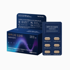 삼진제약 위시헬씨 하루드림 딥슬립 아쉬아간다 30정 X 1박스(1개월분) 숙면 수면 마그네슘