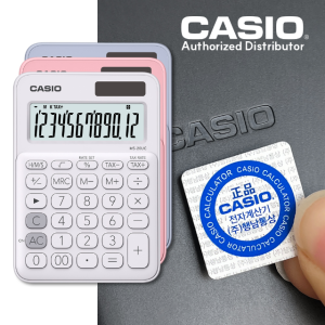 카시오 예쁜 귀여운 계산기 투명 미니 컬러 계산기 MS-20UC 본사직영 스토어