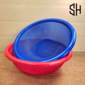 플라스틱 원형 소쿠리 뉴소쿠리 김장용 업소용 야채 쌀 채반 7호
