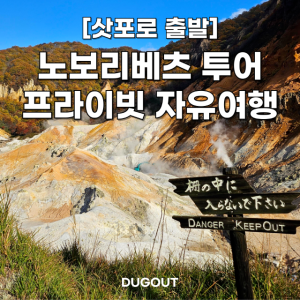 [삿포로 출발] 노보리베츠 차량투어 프라이빗 단독 투어/ 맞춤투어 가능 덕아웃 투어