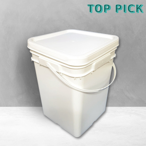 16L 바케스 사각 프라스틱손잡이 (낱개포장)