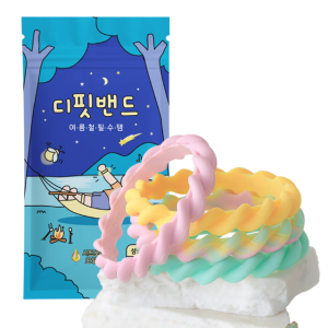 국내제조 [디핏밴드] KC인증 실리콘 썸머 밴드 팔찌 패치 여름 필수템 어린이, 성인 캠핑, 등산