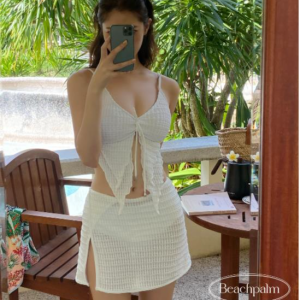 프릴 노와이어 트임 랩스커트 3피스 수영복