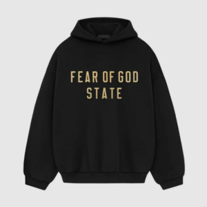 피어 오브 갓 남성 에센셜 플리스 후리스 후드 티셔츠 블랙 피오갓 Fear of God Essentials 24FW