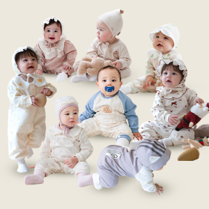 메르베 신생아 우주복 아기 실내 겨울 사계절 순면우주복 백일 6개월 돌 아기 외출복 출산선물