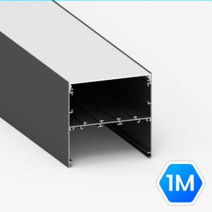 LED 방열판 사각형 블랙 JL-B9090 LED바 안정기 매립형 프로파일