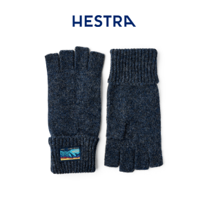 헤스트라 래그 울 하프 글러브 네이비 6002670 280- 남녀 공용 겨울 니트 반장갑