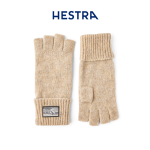 헤스트라 래그 울 하프 글러브 베이지 6002670 650- 남녀 공용 겨울 니트 반장갑