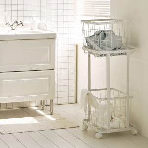 메종드꼼마 도브 이동식 세탁 빨래바구니 2단