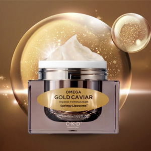 [GS단독/24K금 함유]CKD 오메가 24K 골드 캐비어 탄력크림 50ml 2개+레티노콜라겐 코어 광크림 35ml