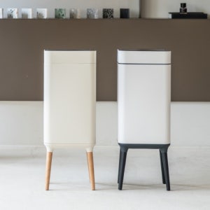 단독컬러/자동센서 오존살균 슬릿형 쓰레기통26L 종량제호환 저소음 화이트