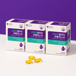 초임계 알티지(rTG) 오메가3 비타민A 애플트리김약사네 1003mg 30캡슐, 3개