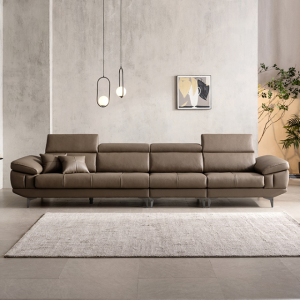 보루네오 벤티 이태리 천연소가죽 6인 소파