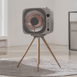 신일 하이라이트 에코 팬 레트로 큐브 전기 히터 SEH-FR600KA 그레이