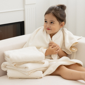 아기 뱀부타올 신생아 목욕 수건 대나무 타월