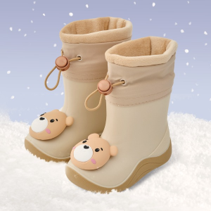 리틀클라우드 스트링 유아 방한 장화 양말 세트 미끄럼방지 레인부츠