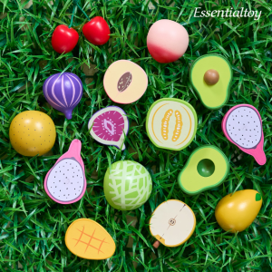 에센셜토이 NEW 주방놀이원목 자석 자르기소품