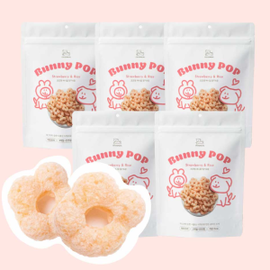 기호성좋은 딸기+쌀 뻥튀기 강아지 간식 5개