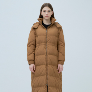 [헤지스] 탈착후드 구스다운 패딩점퍼