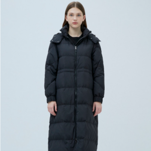 [헤지스] 탈착후드 구스다운 패딩점퍼