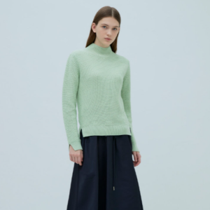 [헤지스] 그린 단색 울혼방 니트