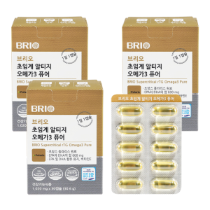브리오 초임계 RTG오메가3 퓨어 600 3개