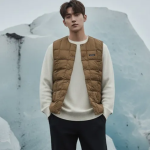 [뉴발란스] 유러피안 구스다운 베스트 베이지