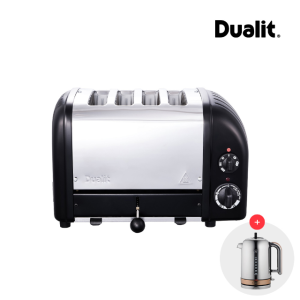 [전기포트증정] 듀얼릿 핸드메이드 클래식 토스터 4구 블랙 D4VMHA