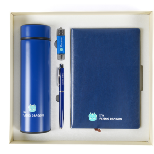 ZA388 [커스텀굿즈] 풀오버인쇄 인텔리전트 선물박스 텀블러 450ml USB 볼펜 다이어리 세트 (박스제작가능)판촉 제작 홍보 인쇄 대량구매