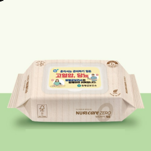 생분해물티슈 102매 (플레인40gsm)FSC인증원단판촉 제작 홍보 인쇄 대량구매