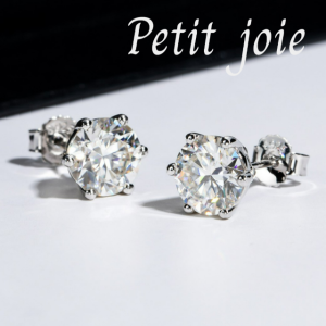 프리미엄 모이사나이트 5부 1캐럿 귀걸이