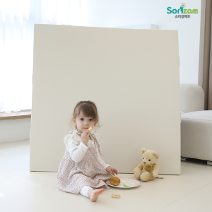 [소리잠매트] 독일 친환경 TPU 아기·유아 층간소음 매트 단품 화이트마블 센터