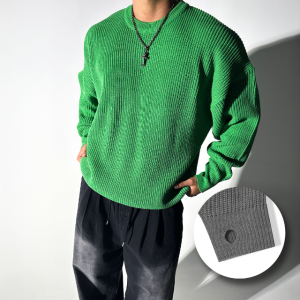 하찌 핸드 워머 오버핏 헤비 도톰 니트